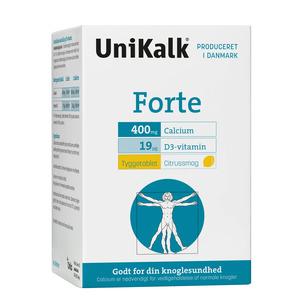 UniKalk Forte tyggetablet med citrussmag - 90 tabletter