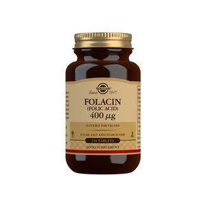 Billede af Solgar Folacin (Folinsyre) 400 Âµg - 250 tab