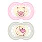 MAM sut original night, 6 mdr+ pink - 2 stk