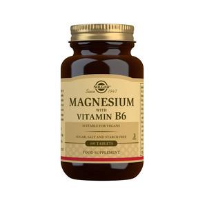 Solgar Magnesium + B6 - 100 tabl