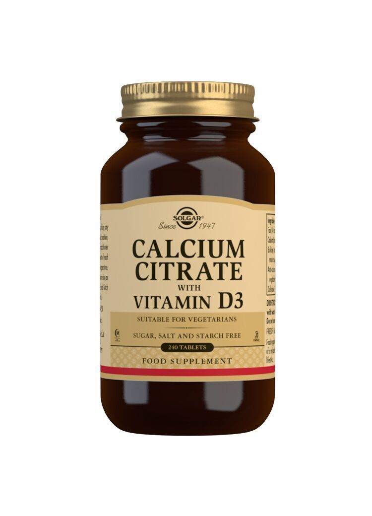 Solgar Calcium Citrate + D3 - 240 tabl