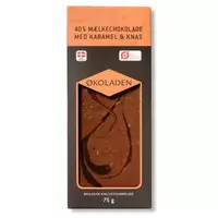 Økoladen Chokolade mælk karamel/knas Ø 40% - 75  g.