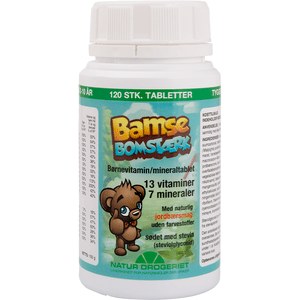 Natur-Drogeriet Bamse Bomstærk Børnevitamin - 120 stk. - Med24.dk