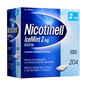 Nicotinell Tyggegummi IceMint 2 mg - 204 stk