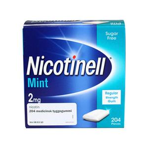 Nicotinell tyggegummi 2 mg Paranova (mint) - 204 stk.