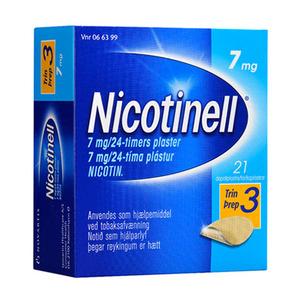 Nicotinell Nikotinplaster 7 mg/24 timer - 21 plastre