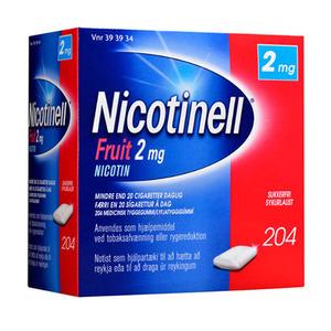 3: Nicotinell Tyggegummi (Fruit) 2mg - 204 stk