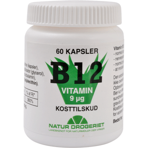 Natur-Drogeriet B12 Vitamin, 9 mcg - 60 kapsler