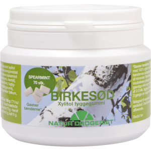 Natur-Drogeriet Birkesød Tyggegummi Spearmint - 70 stk