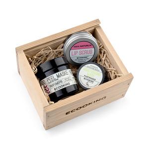 Ecooking gaveæske - Peel mask, lips scrub & moisturising mask