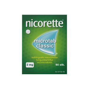 Nicorette Microtab Classic 2 mg - 90 stk