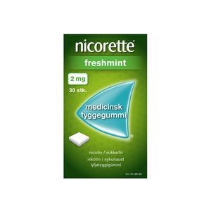 Nicorette Tyggegummi (Freshmint), 2 mg - 30 stk