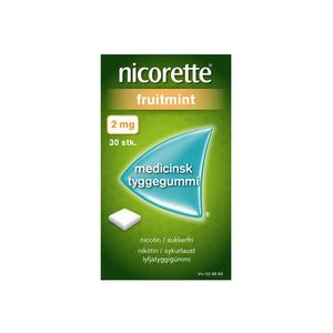 Nicorette Tyggegummi (Fruitmint), 2 mg - 30 stk