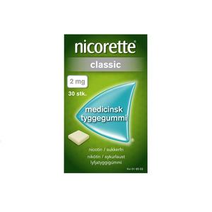 Nicorette Tyggegummi (Classic), 2 mg - 30 stk
