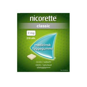Nicorette Tyggegummi (Classic), 2 mg - 210 stk