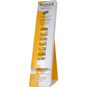 propolis læbe balsam pleje beskytter naturligt uden kunstige farvestoffer parfume konserveringsmiddel gul hvid