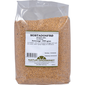 Natur-Drogeriet Sennepfrø gul hel - 1 kg - Med24.dk