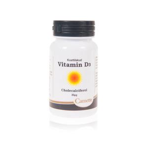 Camette Vitamin D3 30 mcg - 180 tab. i bøtte kosttilskud - Med24.dk