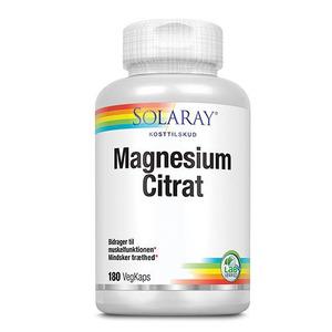 Solaray Magnesium Citrat 180 vegetabilske kapsler