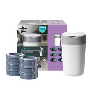 PAKKETILBUD - Sangenic blespand Twist&Click hvid + 6 refill
