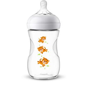 Philips Avent Natural sutteflaske m. sut (1mdr+) Tiger - 260ml