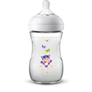 Philips Avent Natural sutteflaske m. sut (1mdr+) Hippo - 260ml