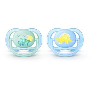 Avent Ultra Air sut, grøn/blå motiv 0-6 mdr - 2 stk