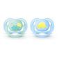 Avent Ultra Air sut, grøn/blå motiv 0-6 mdr - 2 stk