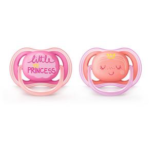 Avent Ultra Air sut, pink/rød motiv 6-18 mdr - 2 stk