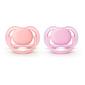 Philips Avent Ultra Air sut, pink/rød 0-6 mdr - 2 stk