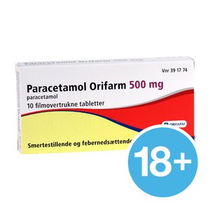 Paracetamol Orifarm 500 mg - 10 tabletter