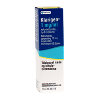Klarigen næsespray 1 mg/ml  - 10 ml