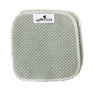 WeeCare vaskeklude, Dots/Verte - 10 stk.