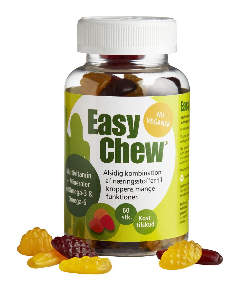EasyChew Multivitamin + Mineraler - 60 stk.