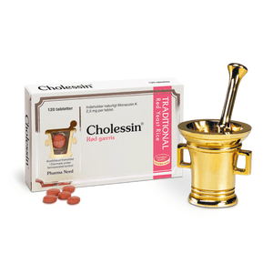 Cholessin, rød gærris - 120 tab