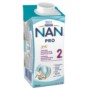 Nan 2 drikkeklar fra 6 mdr - 200 ml