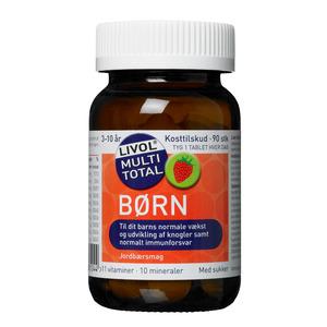 Livol Multi Total Børn (Jordbær) - 90 stk