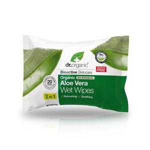 Dr. Organic Aloe Vera Wet Wipes - 20 stk.