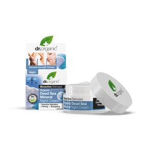 Dr. Organic Night Cream Dead Sea natecreme salt fra det døde hav - Med24.dk