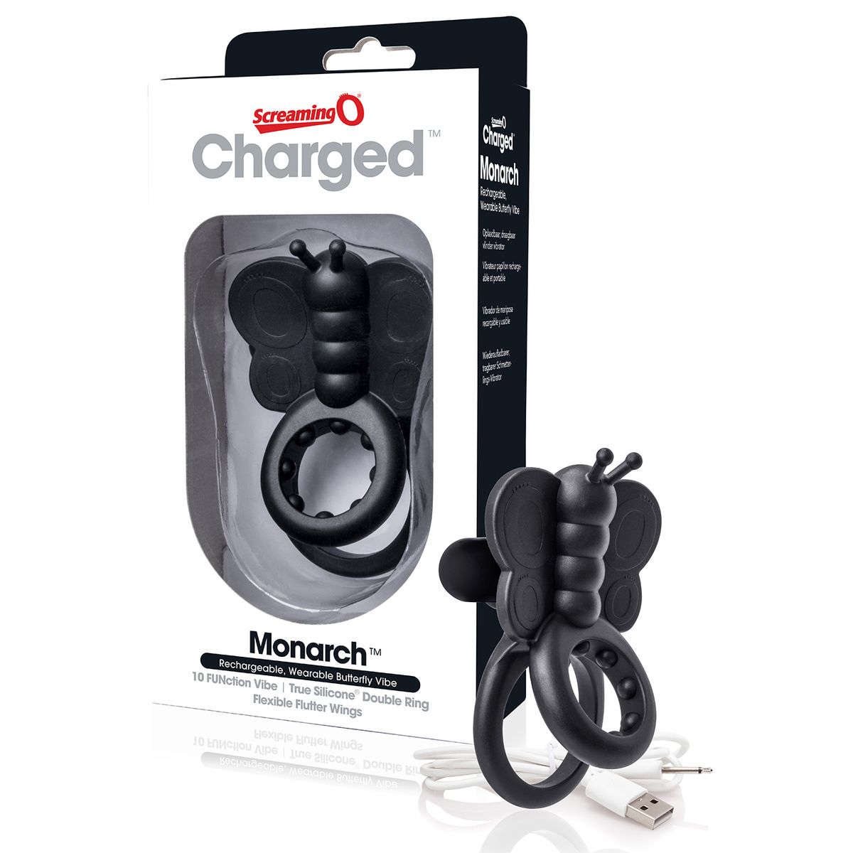 The Screaming O Charged Yoga Vibe Ring – Vibrierender Penisring, 10 Modi, Wasserdicht, Wiederaufladbar