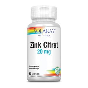 7: Solaray Zink Citrat 20 mg - 60 kaps.
