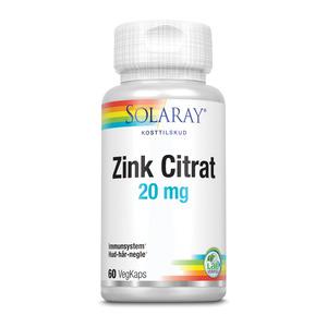 Solaray Zink Citrat 20 mg – 60 kaps.
