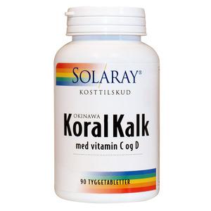 Solaray Koral Kalk tyggetablet - 90 tyggetabletter
