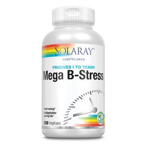 Solaray Mega B-Stress 250 vegetabilske kapsler - med24
