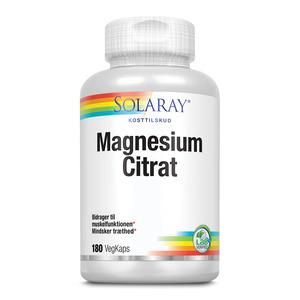 Solaray Magnesium Citrat 180 vegetabilske kapsler
