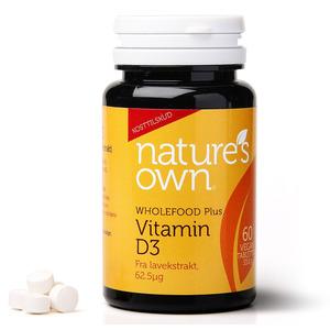 Nature's Own Vitamin D3 - 60 tabletter