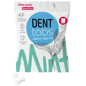Denttabs tandpastapiller med fluorid - 125 stk.