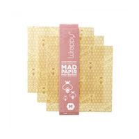 Wrappy bivokspapir medium ark - 3 stk.