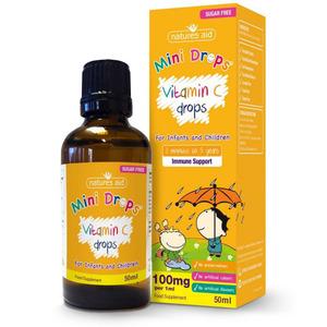 Natures Aid Mini Drops Vitamin C - 50 ml