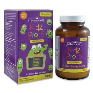Natures Aid Kidz Pro-5 Mælkesyrebakterier - 90 gr